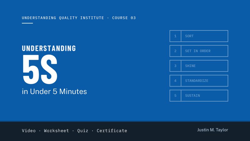 Course 03: Understanding 5S